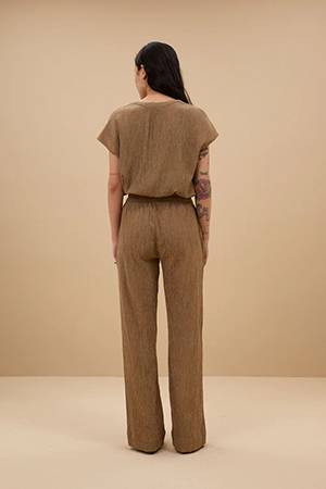 Amie lurex pant gold By-Bar Amsterdam