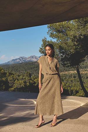 Juta lurex skirt gold By-Bar Amsterdam