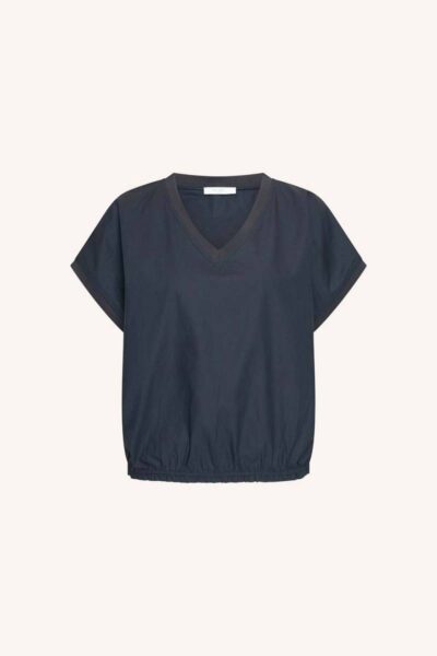 Tyler poplin top midnight By-Bar Amsterdam