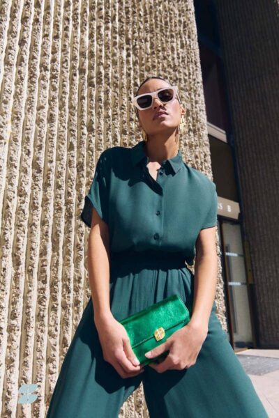 Karly viscose blouse dried basil By-Bar Amsterdam
