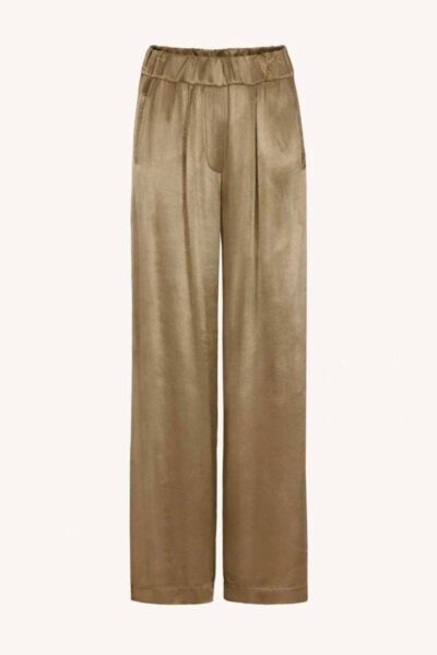 Benji satin pant khaki By-Bar Amsterdam