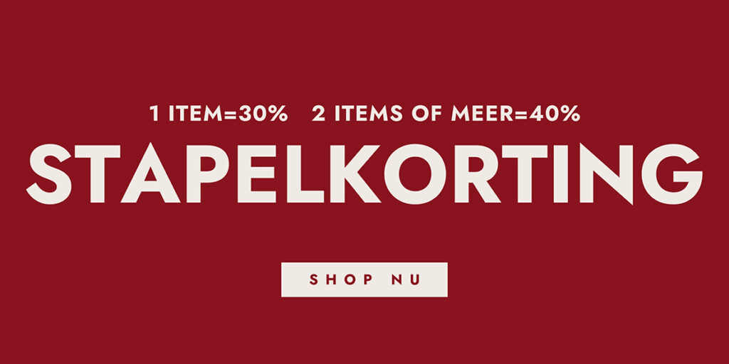 Banner stapelkorting