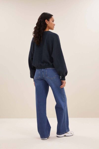 Bodil sparkle sweater midnight By-Bar Amsterdam