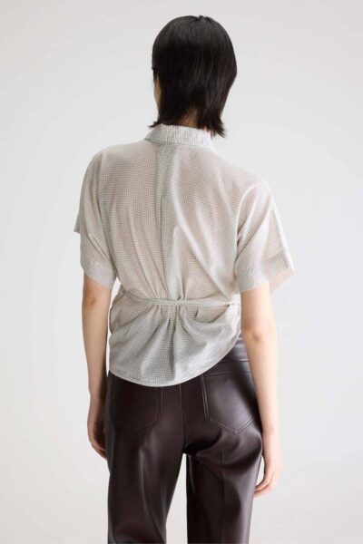 Coral blouses checkE Bellerose