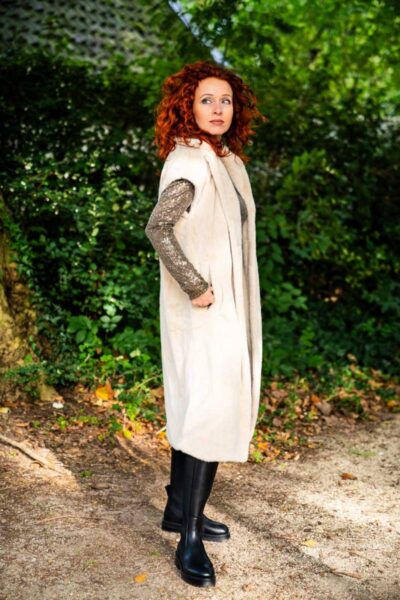 Teddy gilet sand Aimee the Label