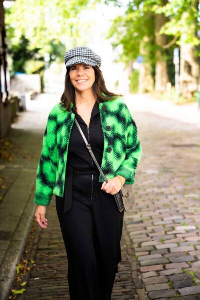 Exam knitted jacket C2 green key Essentiel