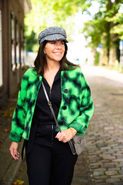 Exam knitted jacket C2 green key Essentiel