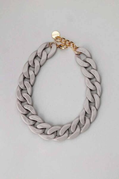 Big Chain Necklace soft grey BOW 19