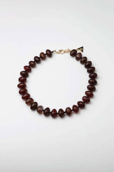 Arta bead necklace brown BOW19