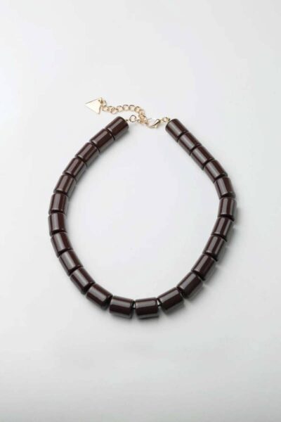 Cala necklace brown BOW19