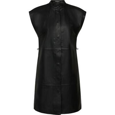 Eytelia kanza leather dress black Bruuns Bazaar