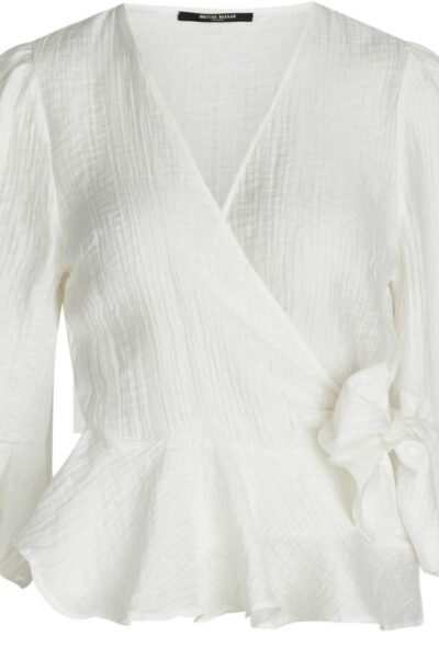 Cyclamen caisa blouse snow white Bruuns Bazaar