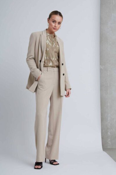 Brassica eleza pants silver mink Bruuns Bazaar