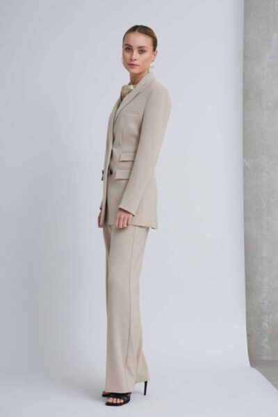 Brassica eleza pants silver mink Bruuns Bazaar