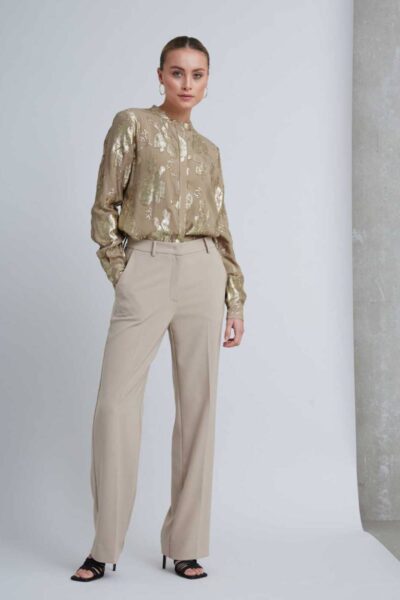 Brassica eleza pants silver mink Bruuns Bazaar
