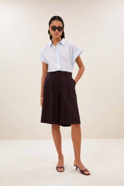 Finn bermuda shorts dark wine By-Bar Amsterdam