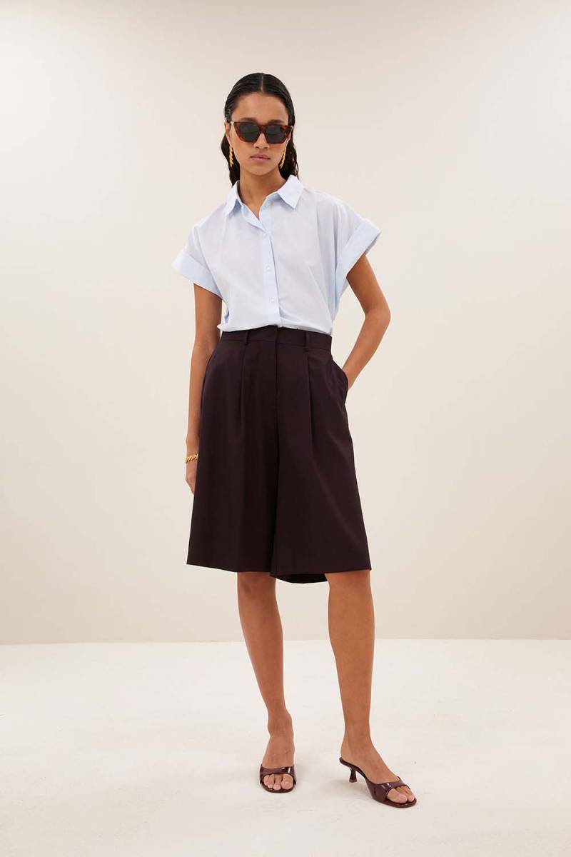 Finn bermuda shorts dark wine By-Bar Amsterdam - Afbeelding 2