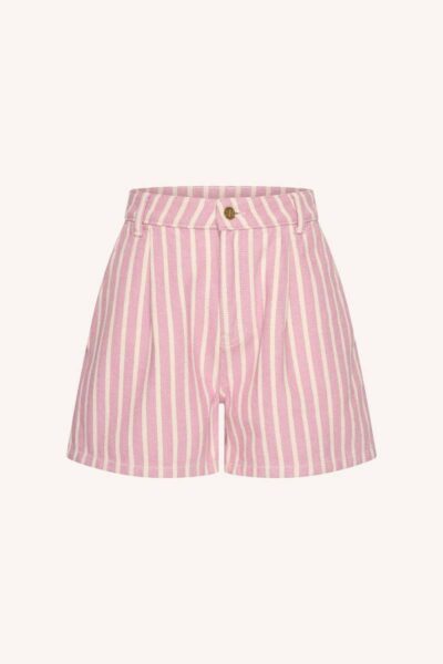 June stripe shorts pink By-Bar Amsterdam