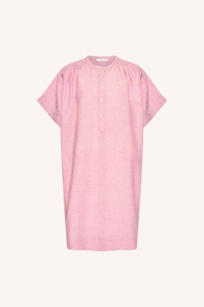 Amber linen dress dusty pink By-Bar Amsterdam
