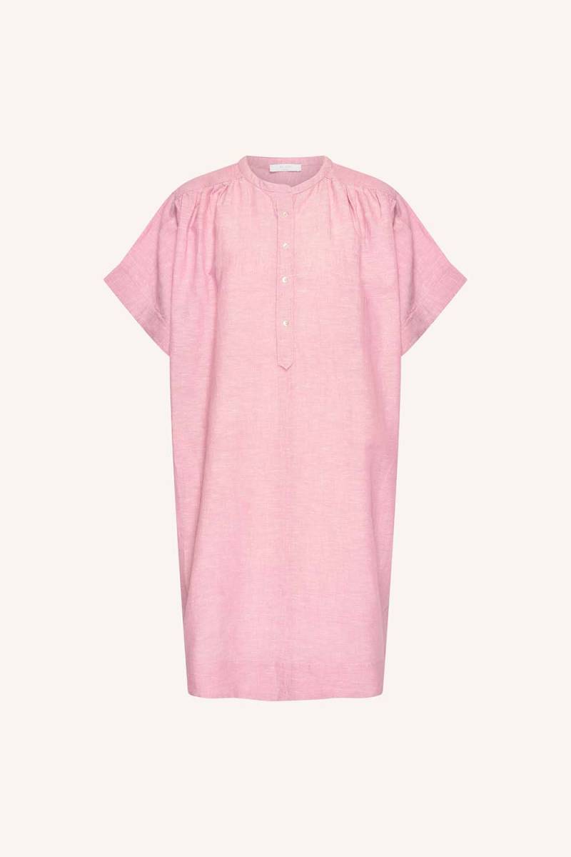 Amber linen dress dusty pink By-Bar Amsterdam - Afbeelding 5