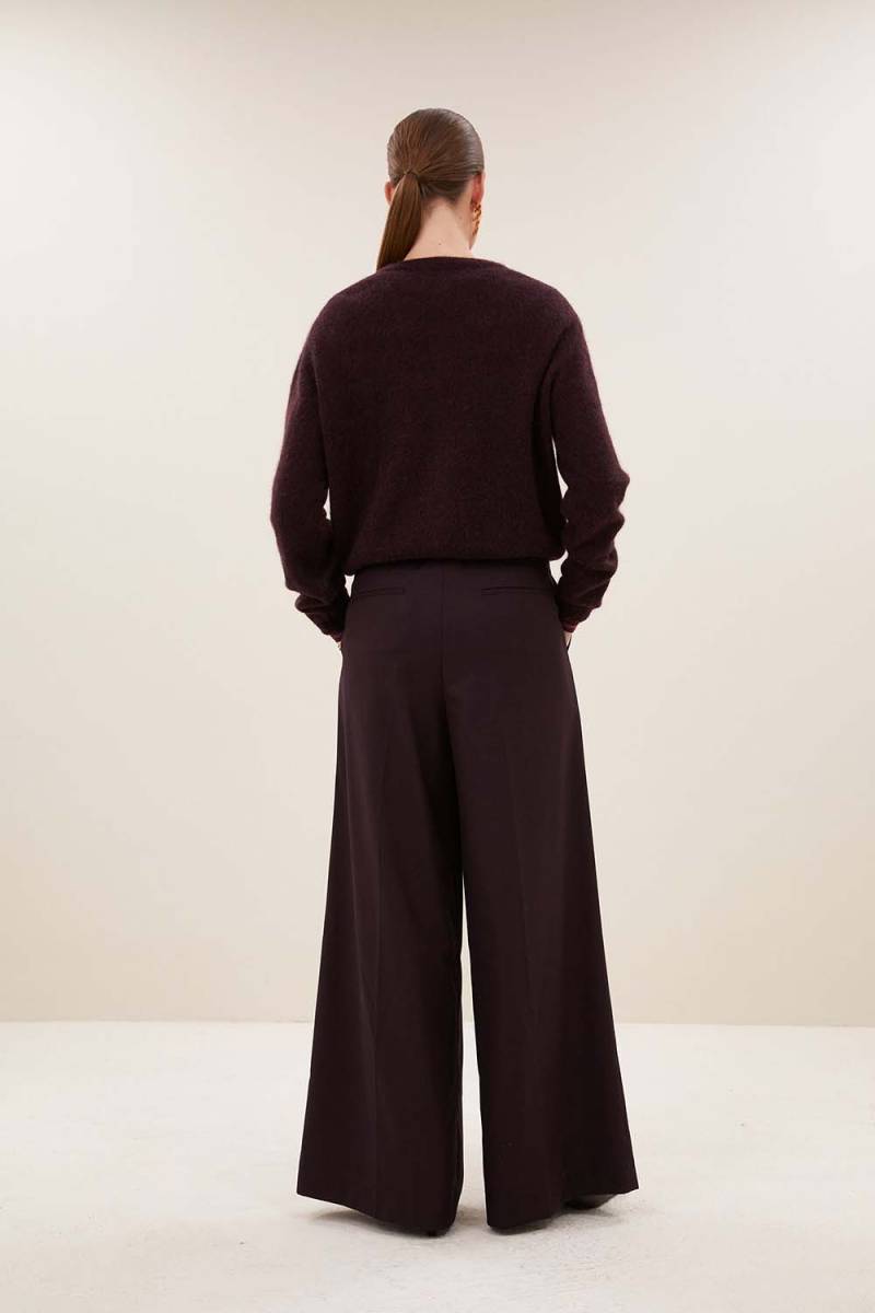 Cleo cardigan deep wine By-Bar Amsterdam - Afbeelding 5