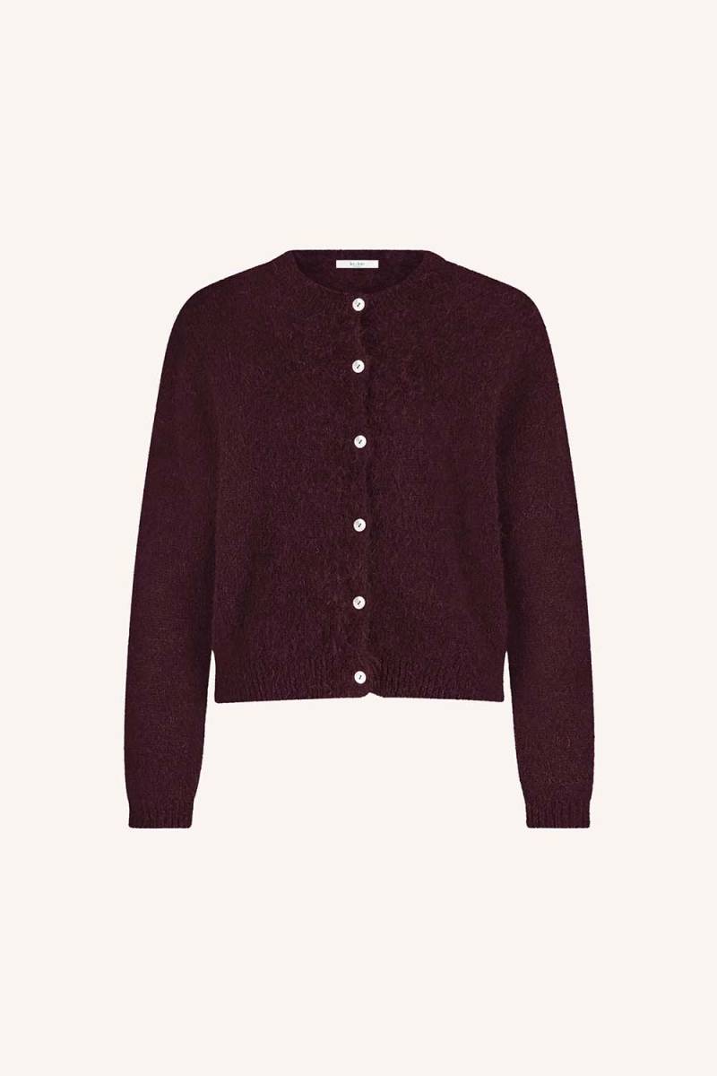 Cleo cardigan deep wine By-Bar Amsterdam - Afbeelding 6