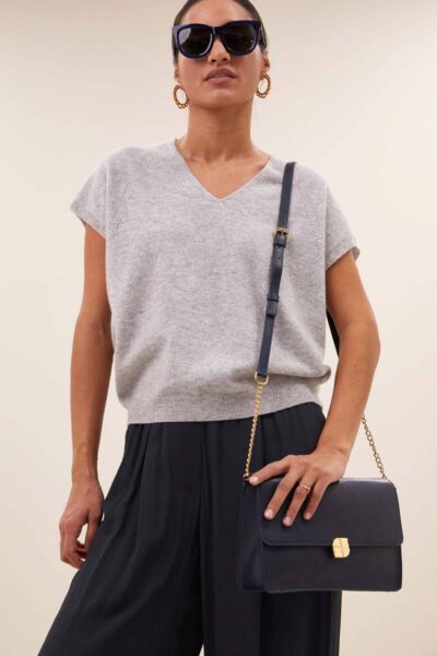 Violet bag navy blue By-Bar Amsterdam