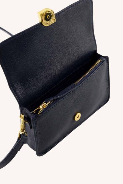 Loua leather bag navy blue By-Bar Amsterdam