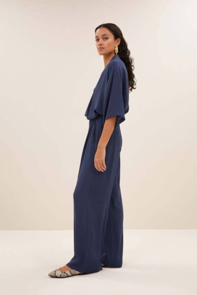 Benji viscose pants winter blue By-Bar Amsterdam