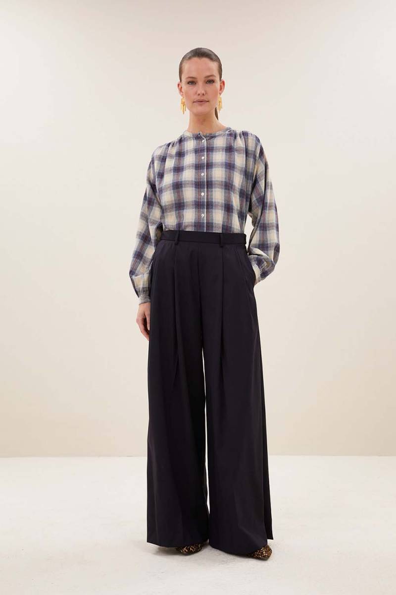 Nyka tokyo check blouse By-Bar Amsterdam - Afbeelding 4
