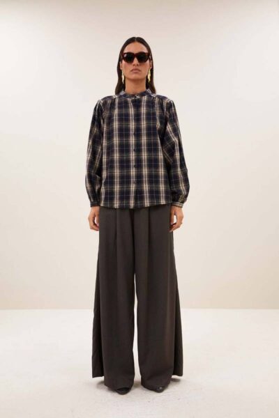 Jagger check blouse By-Bar Amsterdam