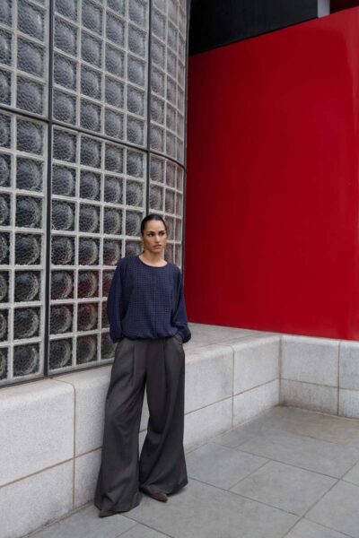 Gaya blouse galaxy check By-Bar Amsterdam