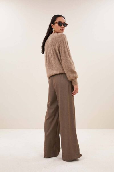 Benji melange pants biscuit melee By-Bar Amsterdam