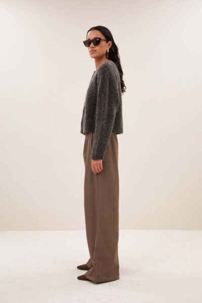 Vasile cardigan moss brown By-Bar Amsterdam