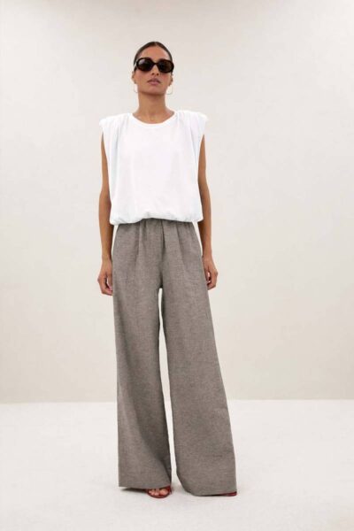 Nilou jersey top off white By-Bar Amsterdam