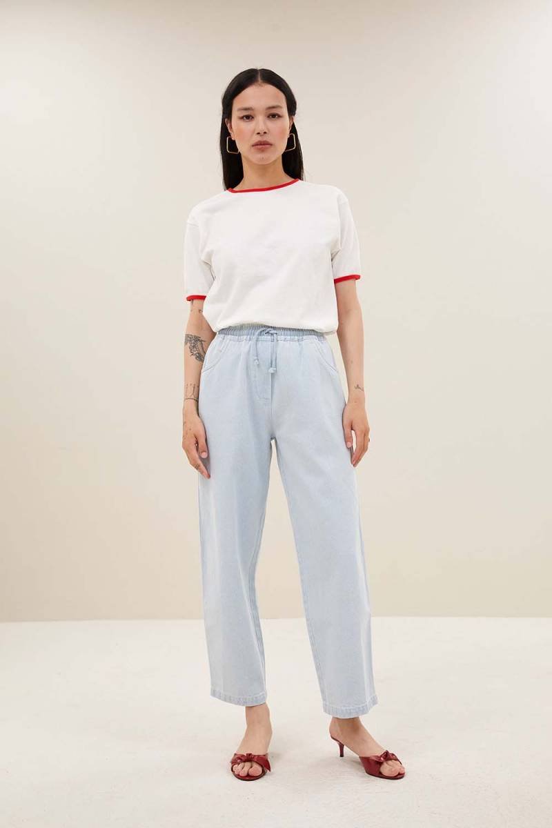 Sol bleached denim pants By-Bar Amsterdam - Afbeelding 2