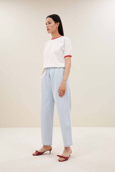 Sol bleached denim pants By-Bar Amsterdam