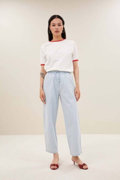 Sol bleached denim pants By-Bar Amsterdam