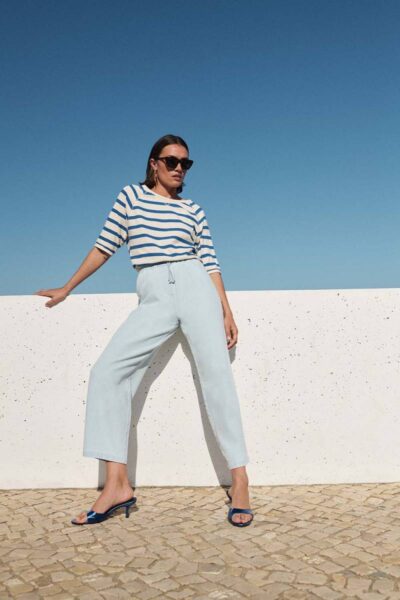 Sol bleached denim pants By-Bar Amsterdam