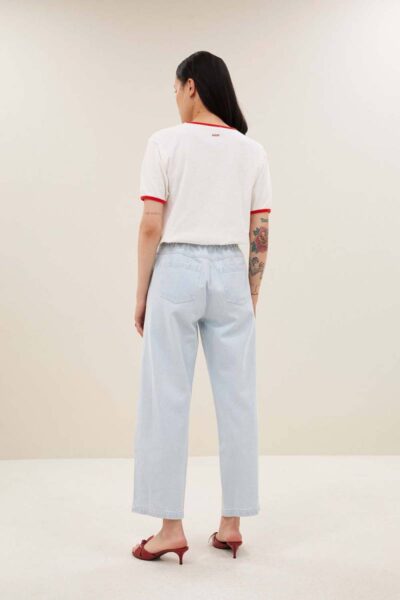 Sol bleached denim pants By-Bar Amsterdam