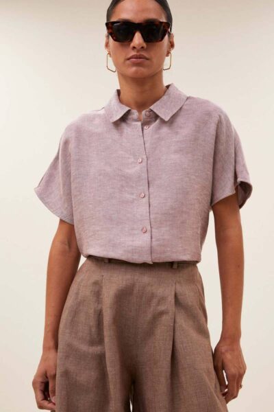 Barley gloss blouse mellow rose By-Bar Amsterdam