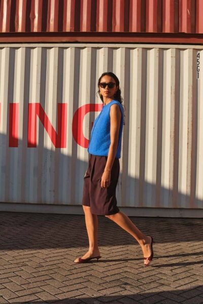 Finn bermuda shorts dark wine By-Bar Amsterdam