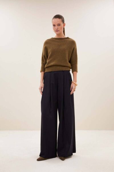 Sef solid pants dark navy By-Bar Amsterdam