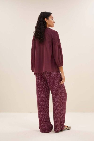 Lilly blouse pecan By-Bar Amsterdam