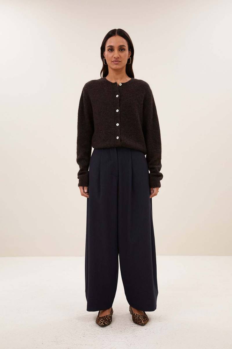 Cleo cardigan deep brown By-Bar Amsterdam - Afbeelding 2