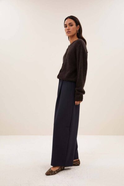 Cleo cardigan deep brown By-Bar Amsterdam
