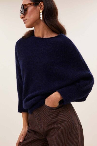 Kyoto pullover midnight By-Bar Amsterdam