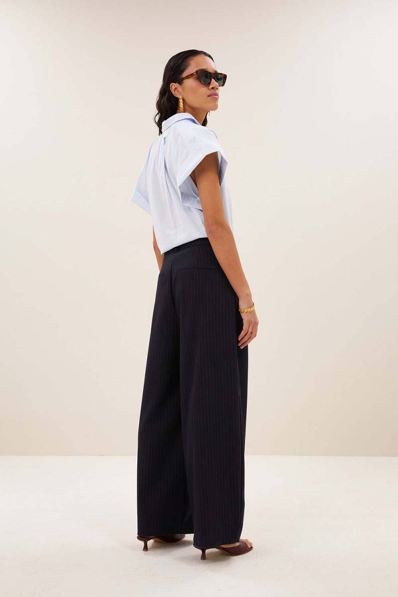 Frida pinstripe pants midnight By-Bar Amsterdam - Afbeelding 5
