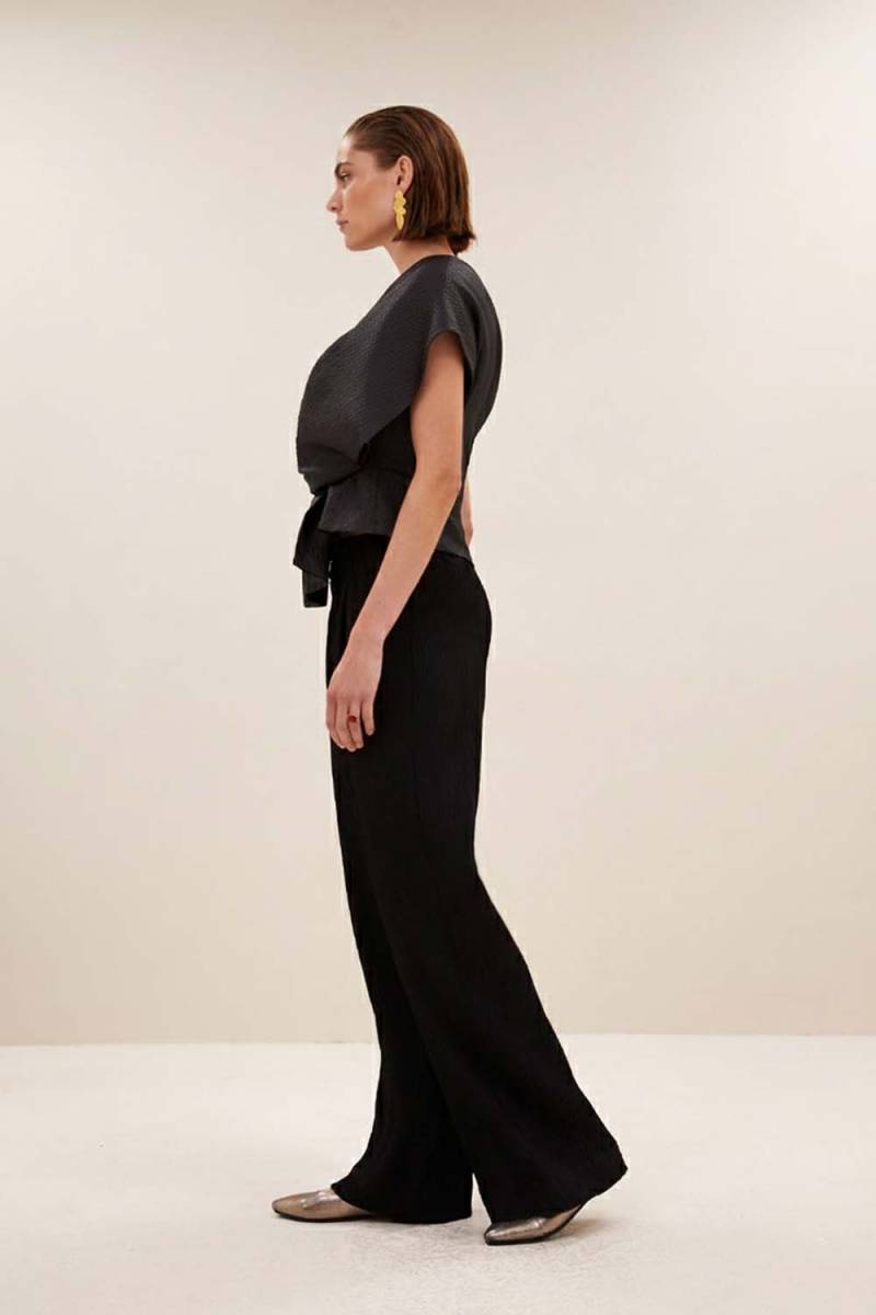 Simone bubble top jet black By-Bar Amsterdam - Afbeelding 3