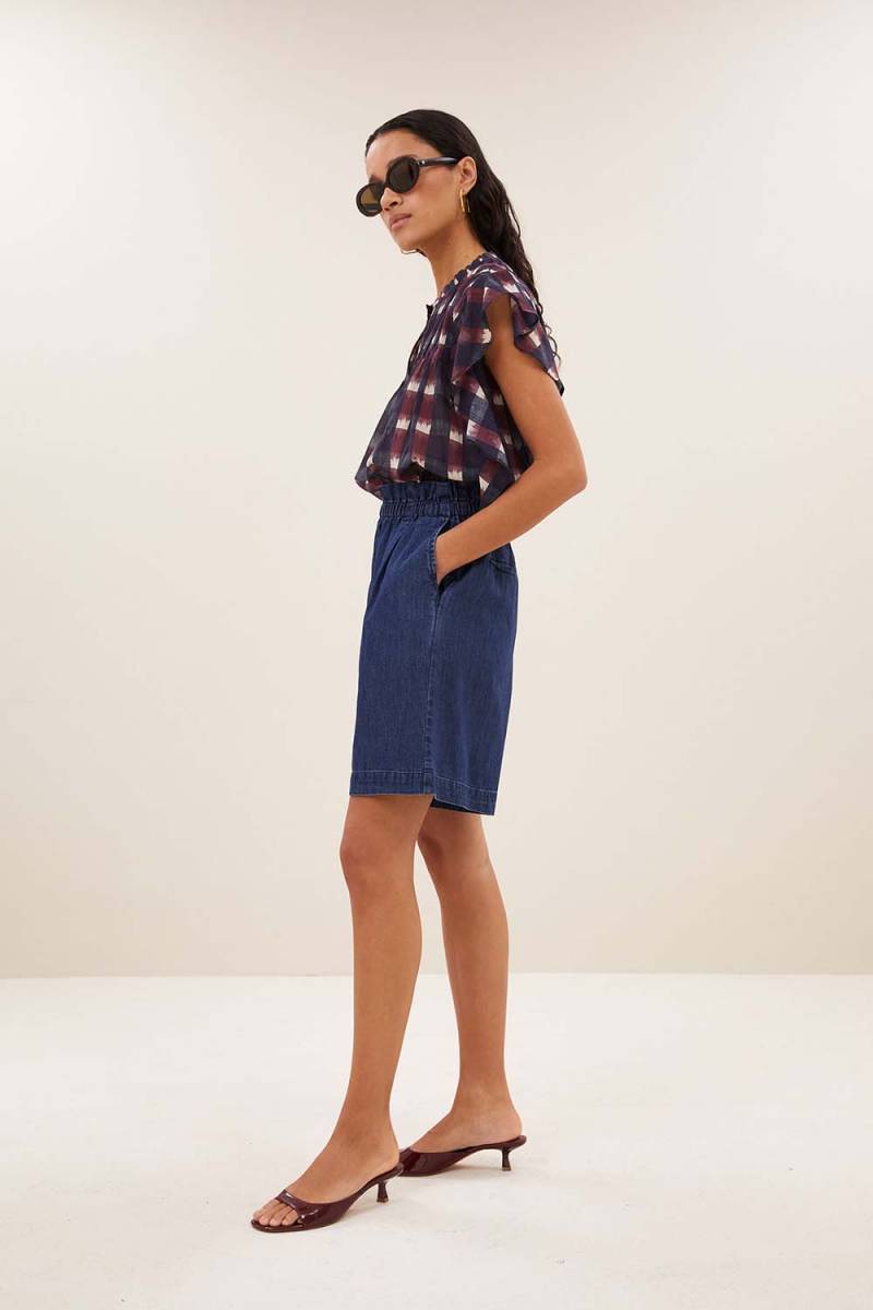Danee ikat blouse wine By-Bar Amsterdam - Afbeelding 5